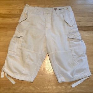 3/45$ ⚡️ White Jack and Jones cargo shorts